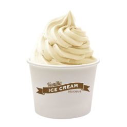 valge pehme jäätis