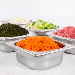 juurviljatükeldajaga sammic combi-ck-38v riivitud-tükeldatud, lõigutud köögiviljad