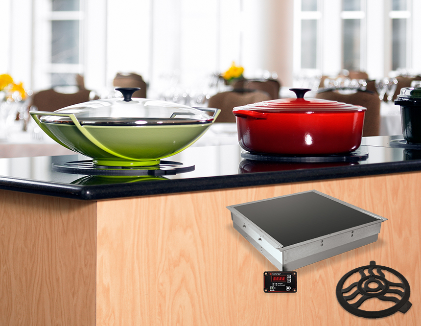 Toidu serveerimine Cooktek induktsioon lahendustega